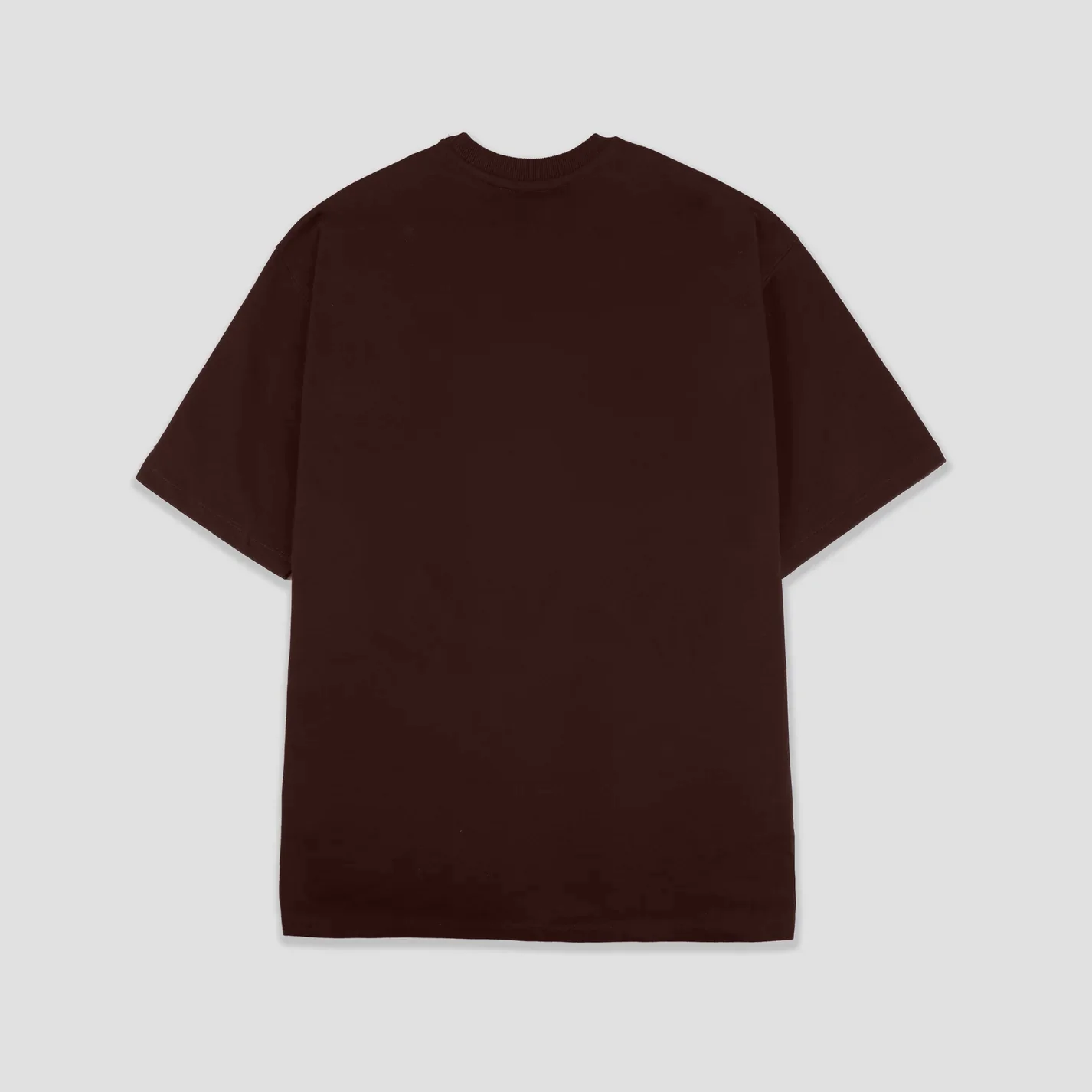 Basic Embroidered T-Shirt (Brown) - Image 3