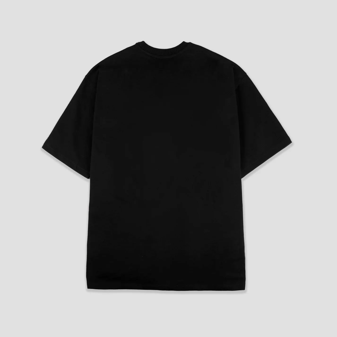 Basic Embroidered T-Shirt (Black) - Image 3